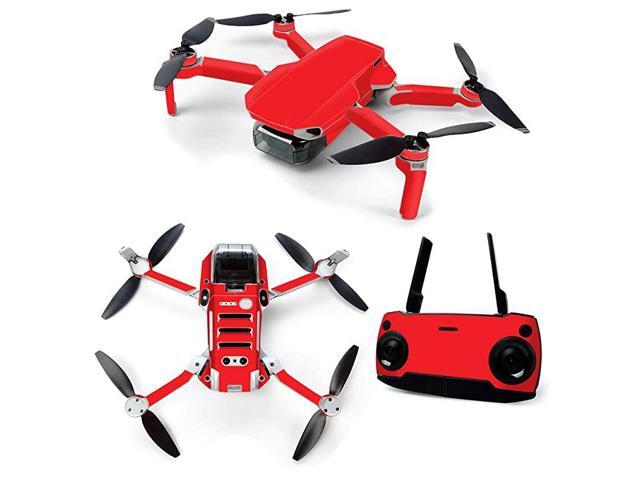 Skin for DJI Mavic Mini Portable Drone Quadcopter Solid Red Protective Durable and Unique Vinyl Decal wrap Cover Easy to Apply Remove and