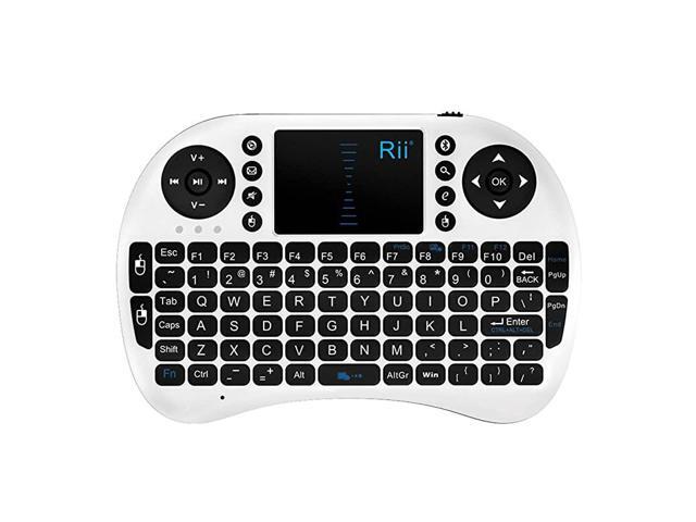 i8 Mini Bluetooth Keyboard with TouchpadQWERTY Keyboard Portable Wireless Keyboard with Remote Control for