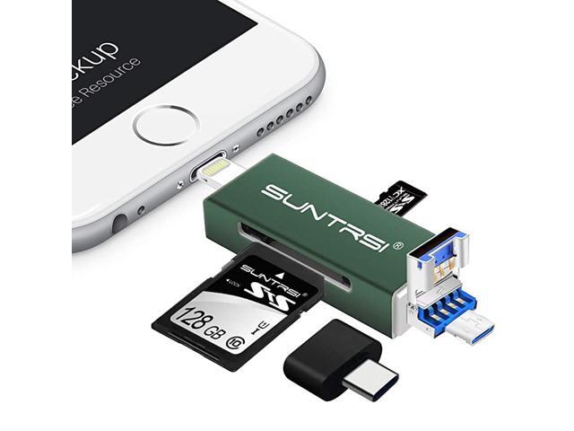 Camera Viewer SD Card Reader with Charging Port Compatible with iPhoneipadCameraAndroidComputerMemory Card Reader Micro SD Card Reader to View