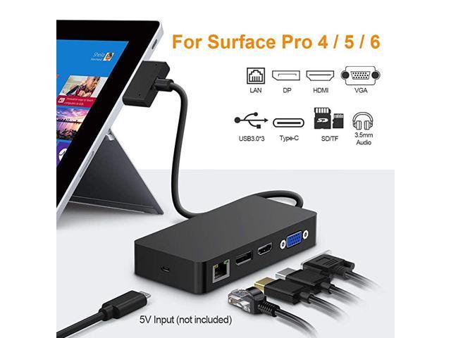 Pro Dock for Pro 4Pro 5Pro 6 USB Hub Docking Station with Gigabit Ethernet 4K HDMI VGA DP Display 3xUSB 30 Audio Out USB C SDTF Card Slot Combo