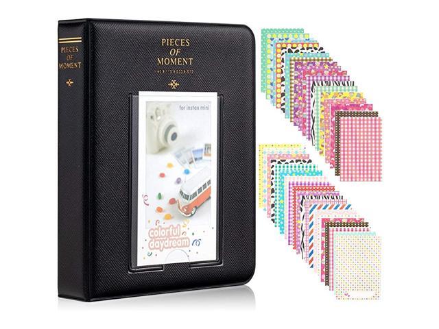 64 Pockets Mini Photo Album for Fujifilm Instax Mini 7s 8 8+ 9 25 26 50s 70 90 Instant Camera Name Card Black n