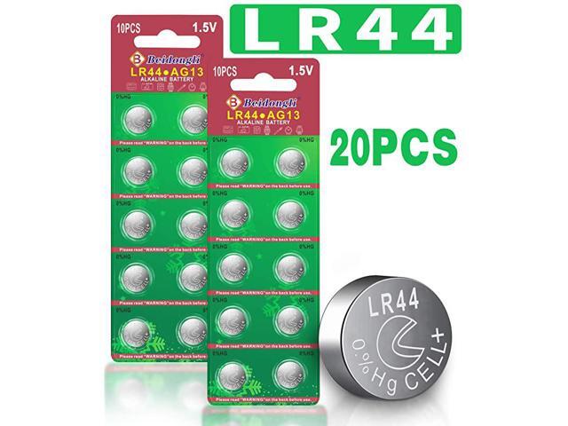 LR44 Batteries AG13 357 high Capacity 15V Button Coin Cell Battery 20pack
