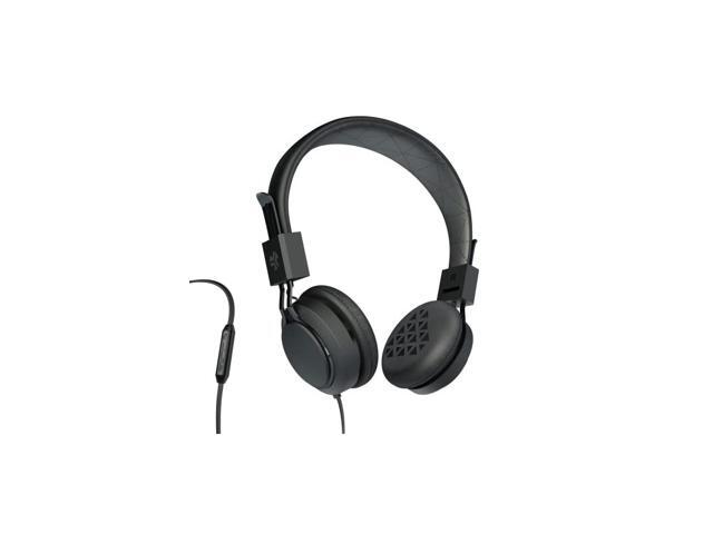 Audio Intro Premium OnEar Headphones with Universal Mic Black