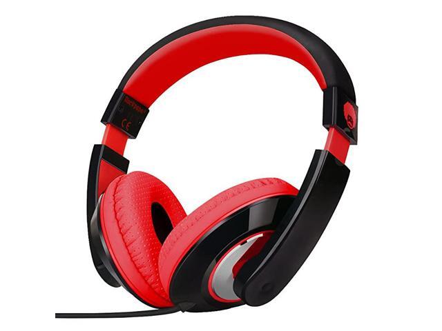 On Ear Stereo Headphones Earphones for Adults Kids Childs Teens Adjustable Heavy Deep Bass for MP34 DVD Smartphones Laptop Tablet in CarAirplane