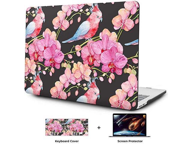 MacBook Air 13 inch Case A1369 A1466 Older Version 20102017 Release Painting Flower Pattern Hard Case with TPU Keyboard Cover Screen Protector