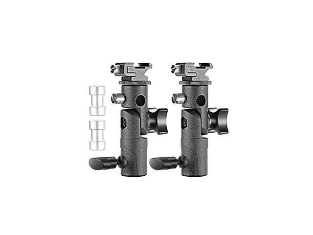 Professional Universal E Type Camera Flash Speedlite Mount Swivel Light Stand Bracket with Umbrella Holder for Canon Nikon Pentax Olympus and Other