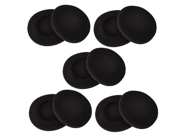 2 Inch Foam Pad EarPad Ear Cover Compatible with Sony Sennheiser Philips Headphone 5 Pairs Black