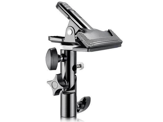 Photo Studio Heavy Duty Metal Clamp Holder with 58 Light Stand Attachment for Reflector