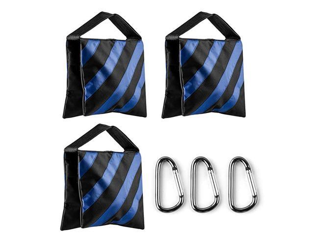 Bag Photography Studio Video Heavy Duty bag Saddlebag for Photo Studio Light Stand Boom Arm Camera Tripod with Carabiner3 Pack Blue