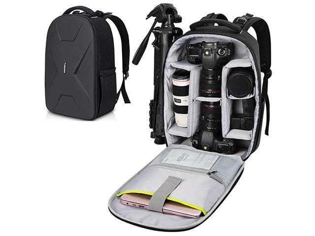 Camera Backpack Waterproof for DSLR SLR Photographer Camera Bag for Mirrorless Camera with Hardshell Protection