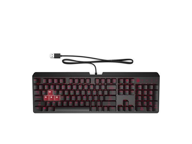 Encoder Customizable Mechanical Gaming Keyboard with Cherry MX Red Keys Full NKey Rollover LED Backlit USB 6YW76AA