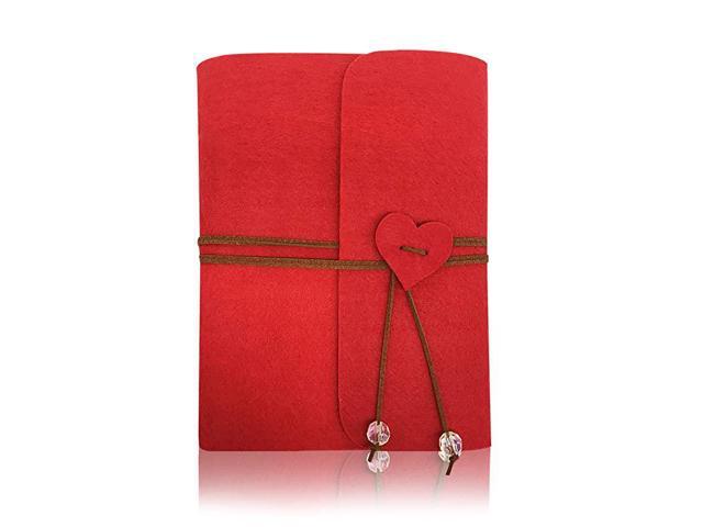 Photo Album Felt Cover Photo Scrapbook Memory Book Hand Made DIY Albums with 30 Sheets