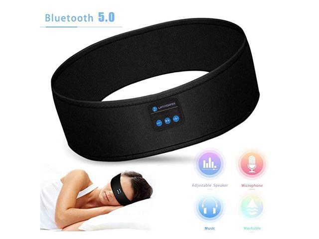 HeadphonesBluetooth 50 Headband Wireless Music Sport Headband ing Headsets Ultra Thin Speaker Long Time Pay for Running Yoga Black