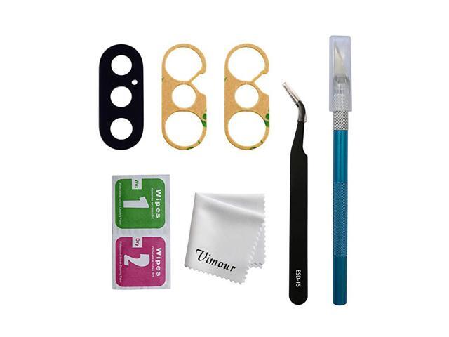 OEM Original Back Rear Camera Glass Lens Replacement with Adhesive and Repair Toolkit for iPhone X 58 inch