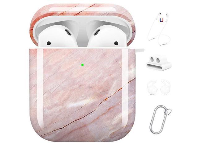 Compatible AirPods Case Cover Cute Hard Case Protective Carrying Case Shockproof Cover with Keychain Compatible with Apple AirPods Charging Case 21