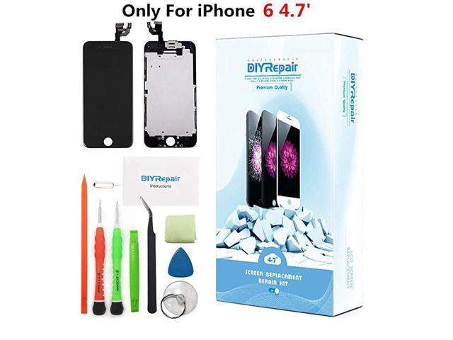 Screen Replacement for iPhone 6 47 LCD Complete Repair Kit Display Screen Digitizer Assembly with Ear Speaker Front Camera Proximity Sensor