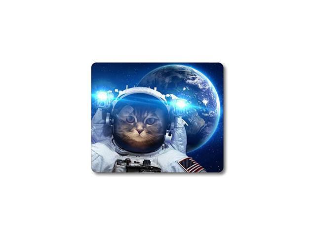 Non Slip Mouse Pad for OfficeAstronaut Cat Nebula Galaxy Outer Space Mouse Pad