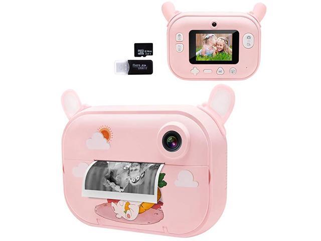 Print Camera for Kids Girls Zero Ink Print Photo Selfie Video Digital Camera with Paper Film 312 Years Old Children Mini Learning Toy Camera Gifts