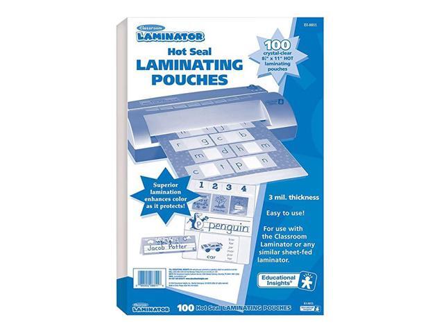 Classroom Laminator 85 X 11 Hot Laminating Pouches 100 pieces
