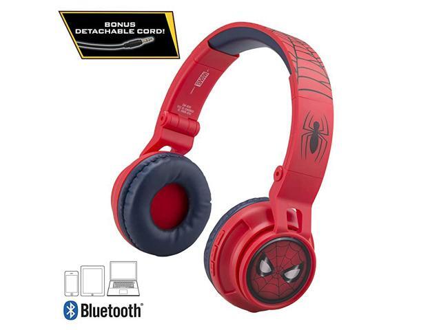 Bluetooth Headphones for Spiderman Far from Home Wireless Rechargeable Foldable Bluetooth Headphones with Microphone Kid Friendly Sound and Bonus