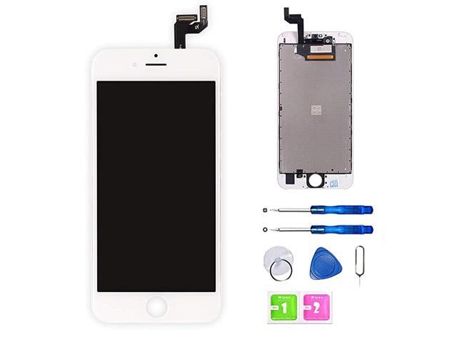 iPhone 6S Screen Replacement White 47 Inch LCD Display with 3D Touch Screen Digitizer Assembly Include Full Set Repair Tools