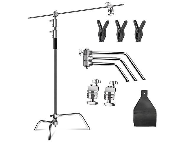 Photo Studio Heavy C Stand Support Metal Adjustable Reflector Stand with Holding Arm for Photography Studio Video Reflector and Monolight