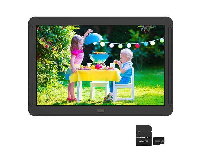 Digital Picture Frame 8 Inch 169 IPS Screen Photo AutoRotate Auto Turn OnOff HD Video Frame Calendar Alarm Clock Background Music Remote Control