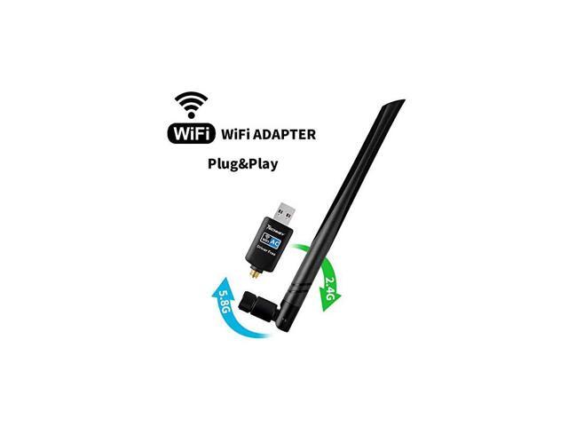 Wifi Adapter 600mbps Wireless Usb Adapter Dual Band 242GHz58GHz Lan Card 80211ac Network Card for Desktop Laptop PC Support Windows 10 81 8 7 XP