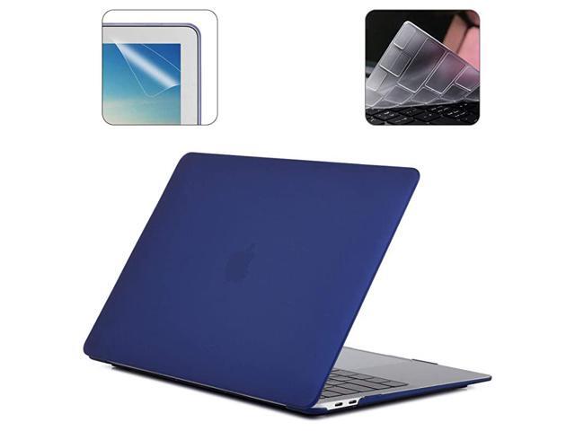 2019 New 16 Inch MacBook Pro A2141 Hard Case Pack with Plastic Hard Shell Keyboard Cover Screen Protector Navy Blue