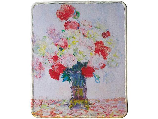 Claude Monet Paintings Mouse Pad Vase of Flower