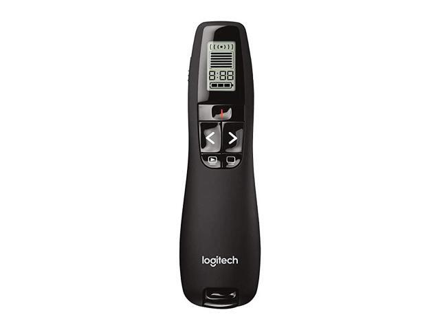 Professional Presenter R800 Wireless Presentation Clicker Remote with Green Laser Pointer and LCD Display