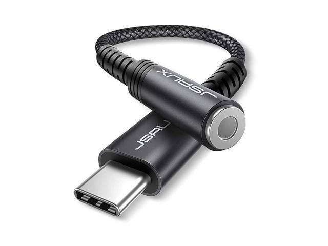 USB Type C to 35mm Female Headphone Jack Adapter USB C to Aux Audio Dongle Cable Cord Compatible with Pixel 4 3 2 XL Samsung Galaxy S20 Ultra Z