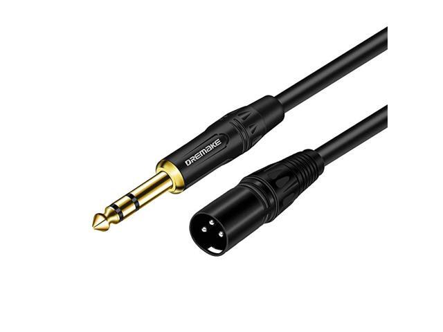 FT 635 mm 14 Inch TRS Male to XLR Male Audio Stereo Mic Cable Gold Plated Mono 14 Inch Male to XLR Male Balanced Cable for Microphones Speakers
