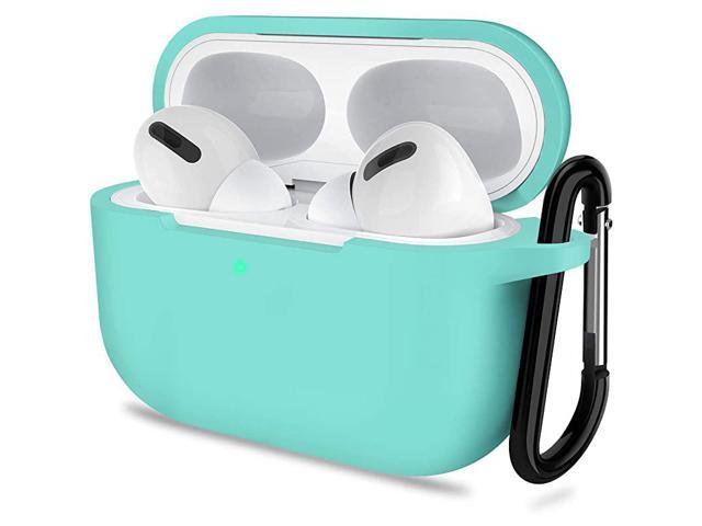 Compatible with AirPods Pro Case Protective Silicone Cover Compatible with AirPods Pro 2019 Mint Green