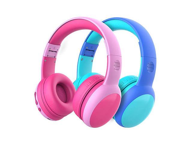 Bluetooth Kids Headphones with 85dB Limited Volume Childrens Wireless Bluetooth Headphones Foldable Bluetooth Stereo OverEar Kids headsets 2 Pack