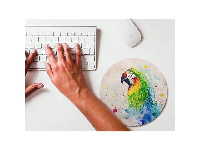 Watercolor Bird Round Mouse pad Gaming Mouse Pad Rubber Round Mouse Mat787inchx787inch