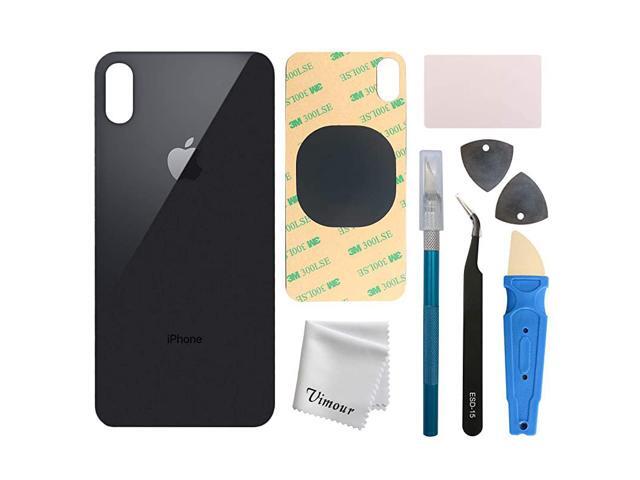Back Glass Replacement for iPhone Xs Max 65 Inch All Carriers with PreInstalled Adhesive and Repair Tool Kits Space GrayBlack