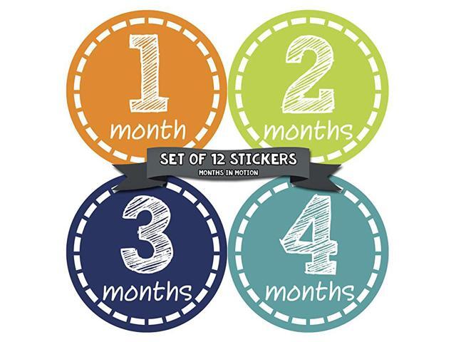 Baby Monthly Stickers Baby Milestone Stickers Newborn Boy Stickers Month Stickers for Baby Boy Baby Boy Stickers Newborn Monthly Milestone Stickers