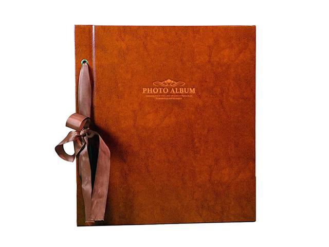 HAOWEIH Large Capacity Interstitial Retro PU Memorial Album Holds 1000 Photos 6X44R 126X14X26