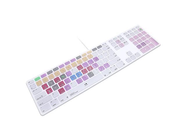 for iMac G6 MB110LLB and MB110LLA A1243 Keyboard with Numeric Keypad NumberPad Print withSteinberg Cubase Functional Shortcuts Hot Keys Design