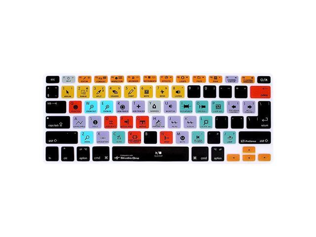 Studio One Functional Shortcuts Hotkey Silicone Keyboard Cover Skin for MacBook Air 13Pro131517 with or wOut Retina Display 2015 or Older