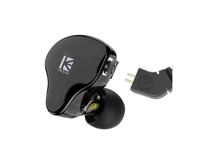 KBEAR KS2 IEM 1BA 1DD Stereo in Ear Headphone HiFi Over Ear Earbud Headset Noise Cancelling Hybrid Earphone with Removable Cable for Running