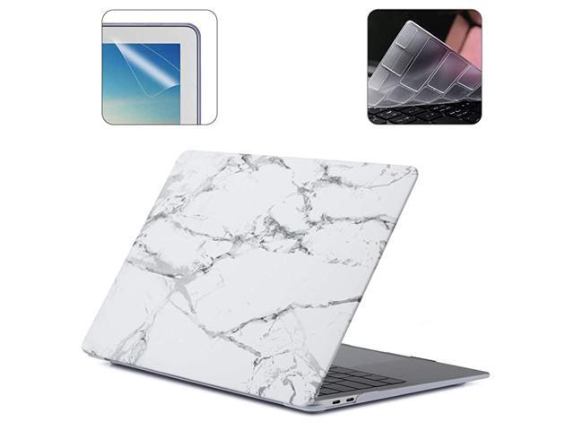 2019 New 16 Inch MacBook Pro A2141 Hard Case Pack with Plastic Hard Shell Keyboard Cover Screen Protector Marble