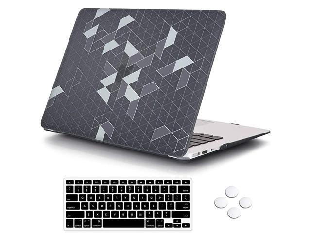 for MacBook Air 13 inch case with Keyboard CoverOnly Compatible MacBook Air 13 inch Model A1369A1466 Before 2018 Simple Geometry