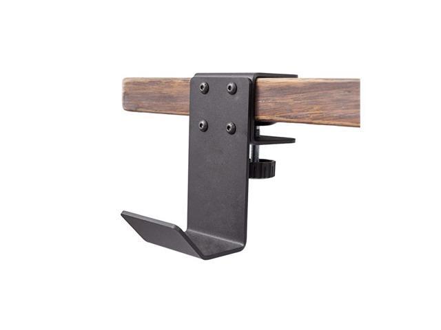 Up Desk Store ClampOn Under Desk Headphone HolderBackpack HookPurse Hook Provides a Convenient Place to Hang Headsets or Bags to Reduce Clutter