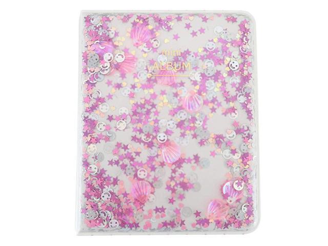 Mini Photo Album 2 Pack 64 Pockets Shell Album for Fujifilm Instax Mini 7s 8 8 9 25 26 50s 70 90 Film Polaroid Camera 3inch Film 1 Pcs Pink Shell