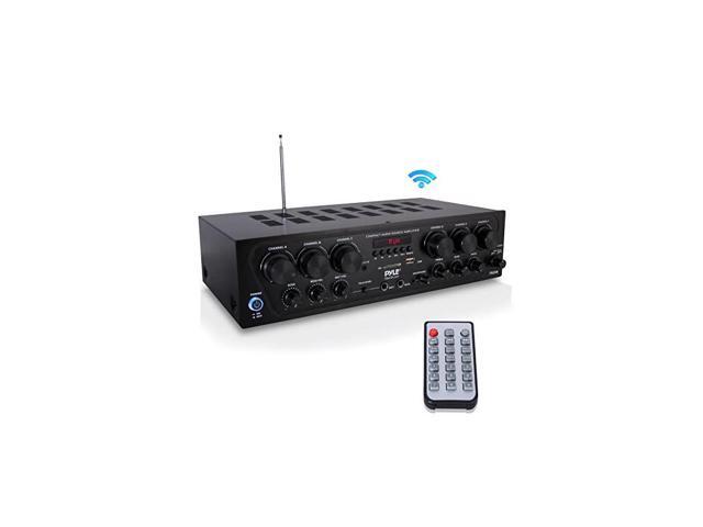 Bluetooth Home Audio Amplifier System Upgraded 6 Channel 750 Watt Wireless Home Audio Sound Power Stereo Receiver w USB Micro SD Headphone 2
