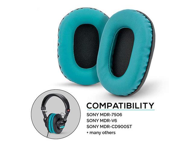 Earpads for Sony MDR 7506 V6 CD900ST Memory Foam Ear Pad Suitable for Other On Ear Headphones Turquoise