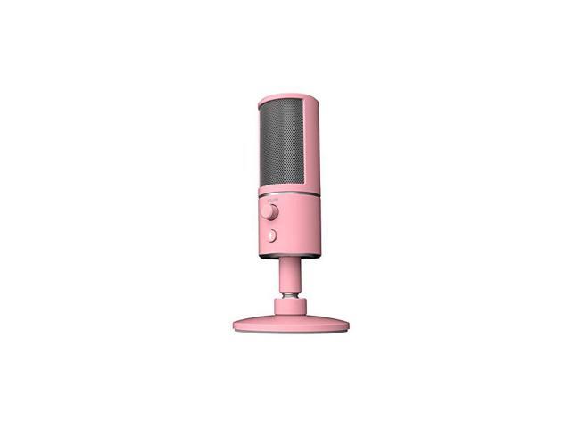Seiren X USB Streaming Microphone Professional Grade Builtin Shock Mount Supercardiod PickUp Pattern Anodized Aluminum Quartz Pink