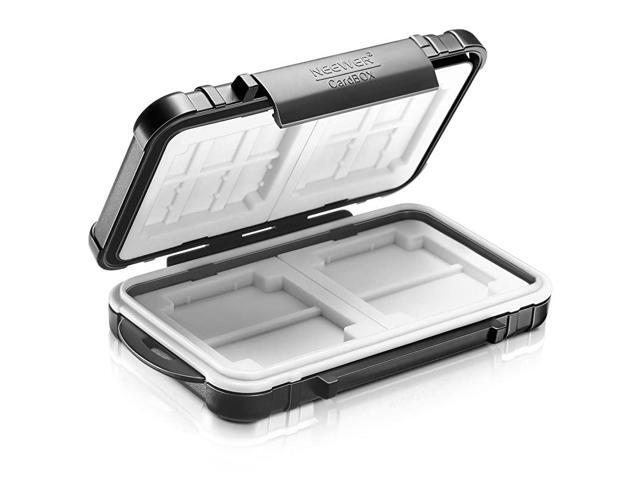 14 Slots Memory Card Case Holder Durable Waterproof AntiShock Storage Protector Card Box for 10 Micro SD Cards10 TF Cards2 CF Cards and 4 SD Cards4